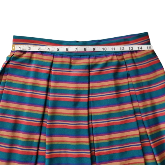 Vintage Liz Claiborne Boat Neck Striped Blouse and Skirt Set - Picture 12 of 16